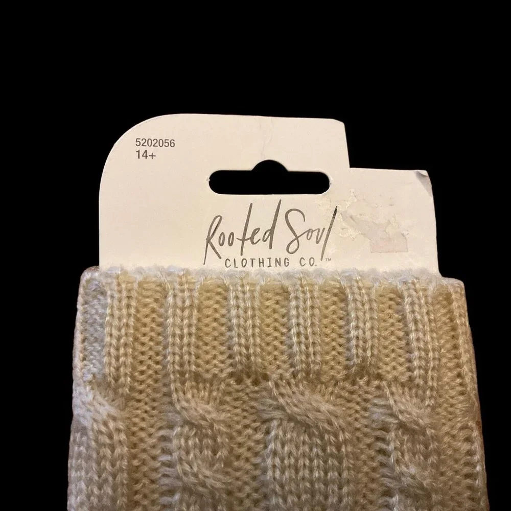 Rooted Soul Fingerless Gloves 5202056 Beige 12